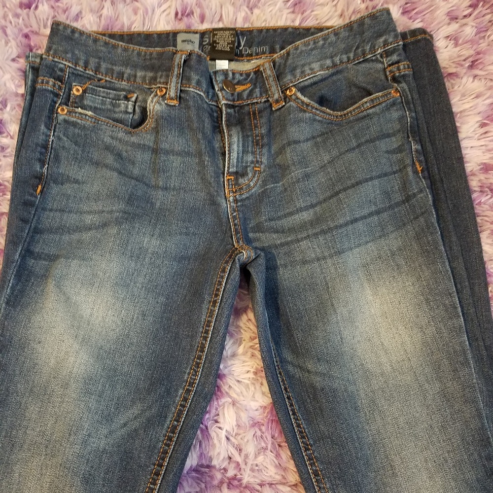 Mossimo Jeans Pants Skinny 4 Long Denim Fit 4 New